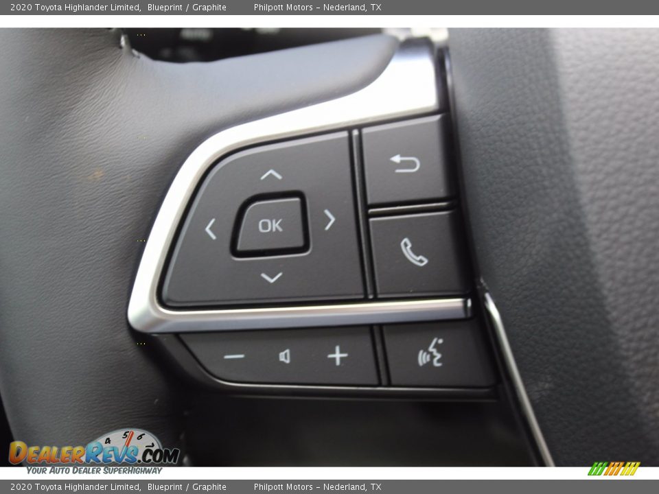 2020 Toyota Highlander Limited Steering Wheel Photo #11