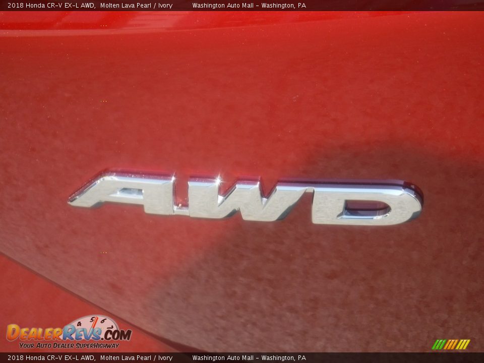 2018 Honda CR-V EX-L AWD Molten Lava Pearl / Ivory Photo #10