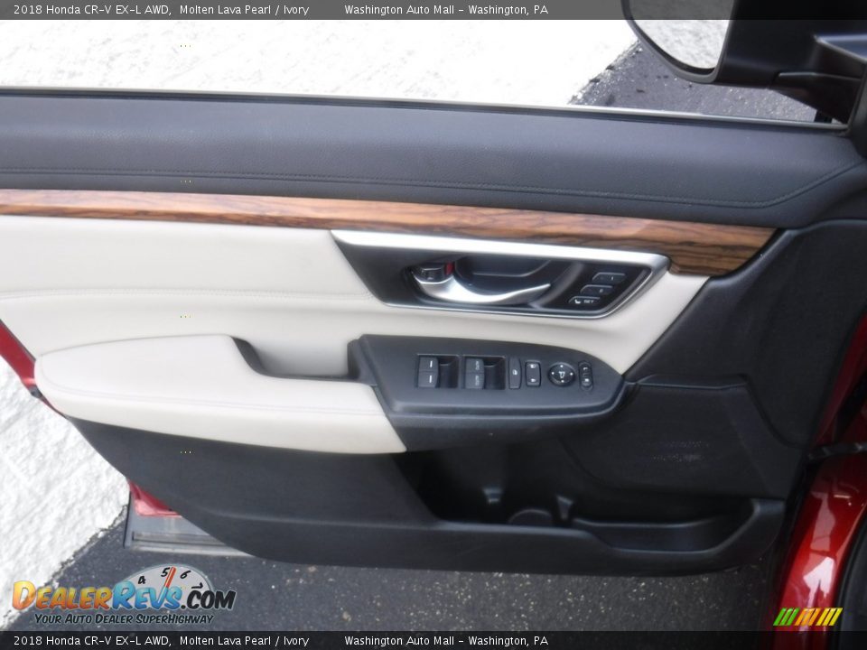 2018 Honda CR-V EX-L AWD Molten Lava Pearl / Ivory Photo #12
