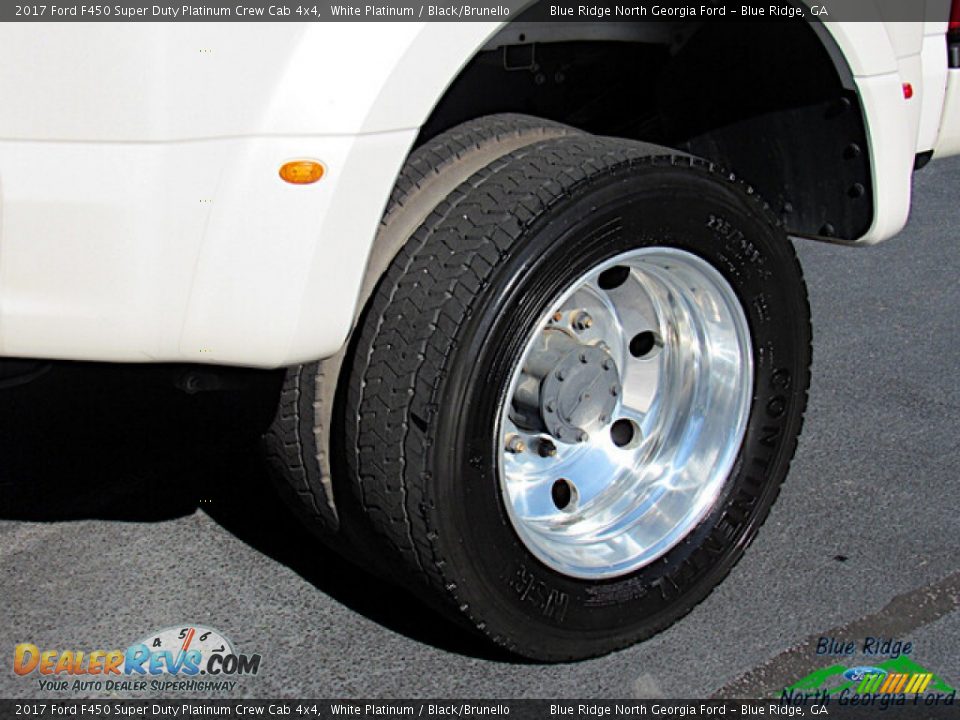 2017 Ford F450 Super Duty Platinum Crew Cab 4x4 White Platinum / Black/Brunello Photo #9