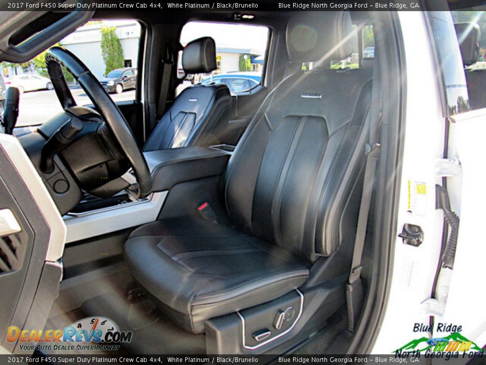 2017 Ford F450 Super Duty Platinum Crew Cab 4x4 White Platinum / Black/Brunello Photo #10