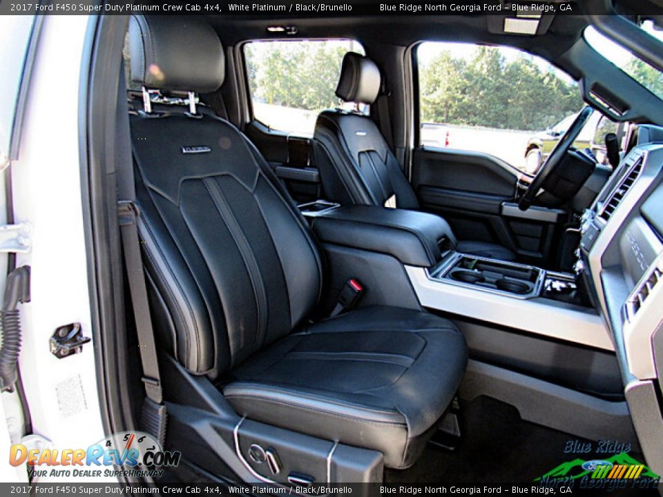 2017 Ford F450 Super Duty Platinum Crew Cab 4x4 White Platinum / Black/Brunello Photo #11