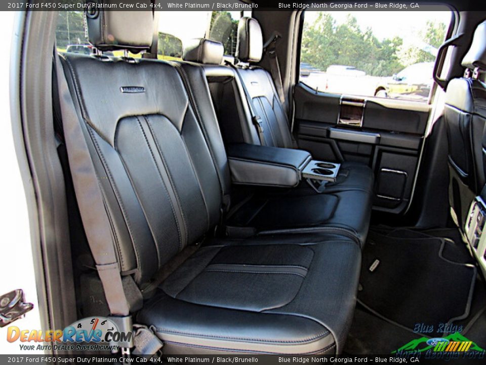 2017 Ford F450 Super Duty Platinum Crew Cab 4x4 White Platinum / Black/Brunello Photo #12