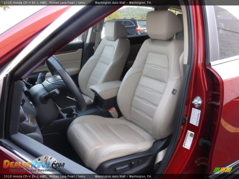 2018 Honda CR-V EX-L AWD Molten Lava Pearl / Ivory Photo #16