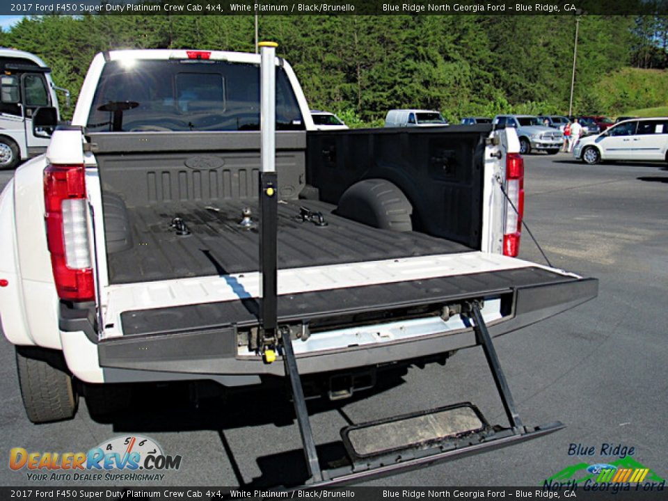 2017 Ford F450 Super Duty Platinum Crew Cab 4x4 White Platinum / Black/Brunello Photo #13