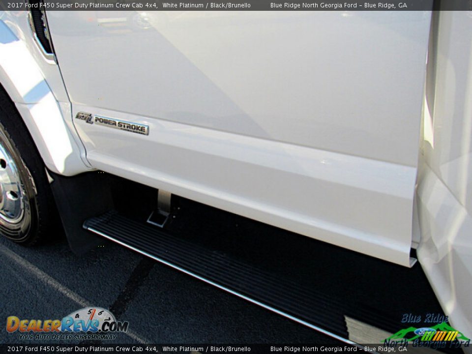 2017 Ford F450 Super Duty Platinum Crew Cab 4x4 White Platinum / Black/Brunello Photo #14