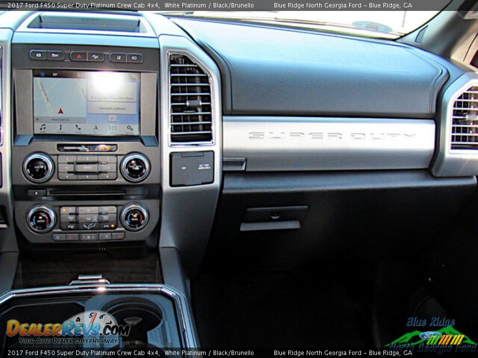 2017 Ford F450 Super Duty Platinum Crew Cab 4x4 White Platinum / Black/Brunello Photo #16