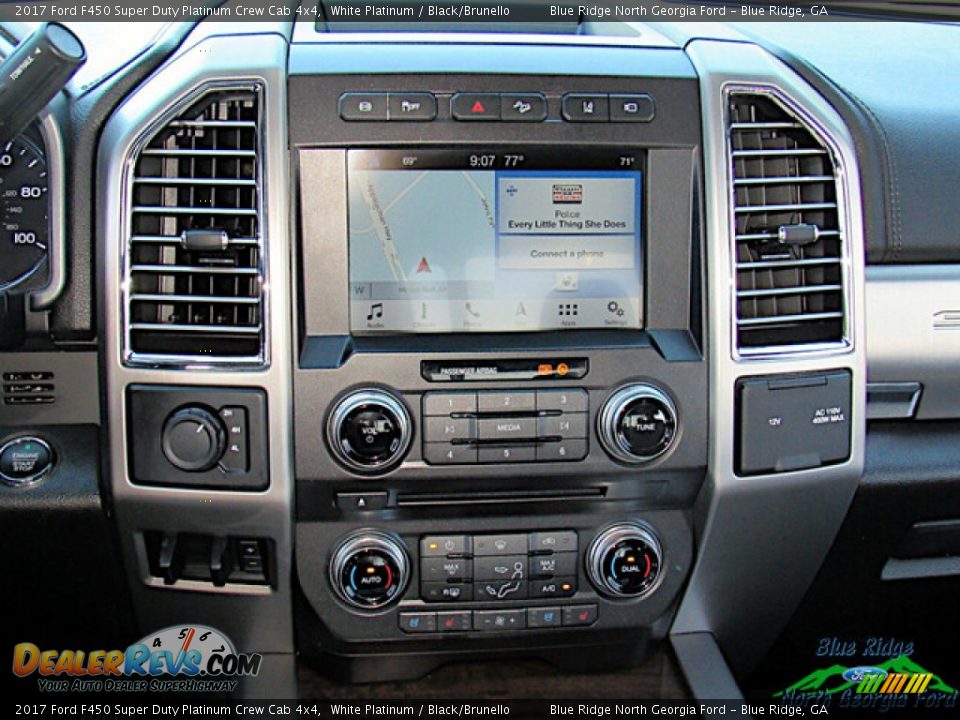 2017 Ford F450 Super Duty Platinum Crew Cab 4x4 White Platinum / Black/Brunello Photo #18