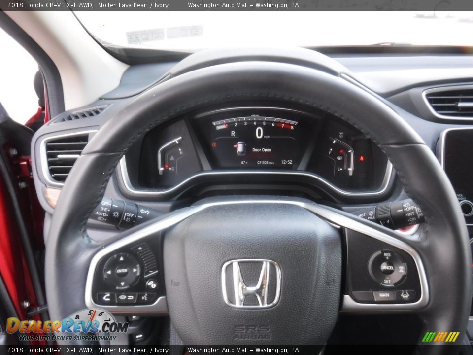 2018 Honda CR-V EX-L AWD Molten Lava Pearl / Ivory Photo #22