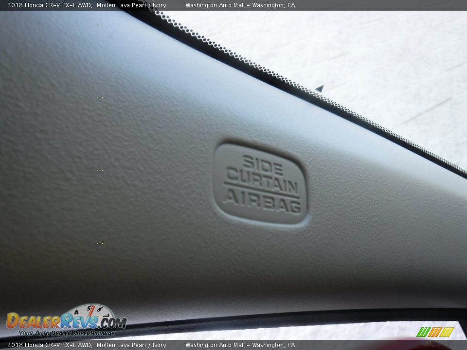 2018 Honda CR-V EX-L AWD Molten Lava Pearl / Ivory Photo #24