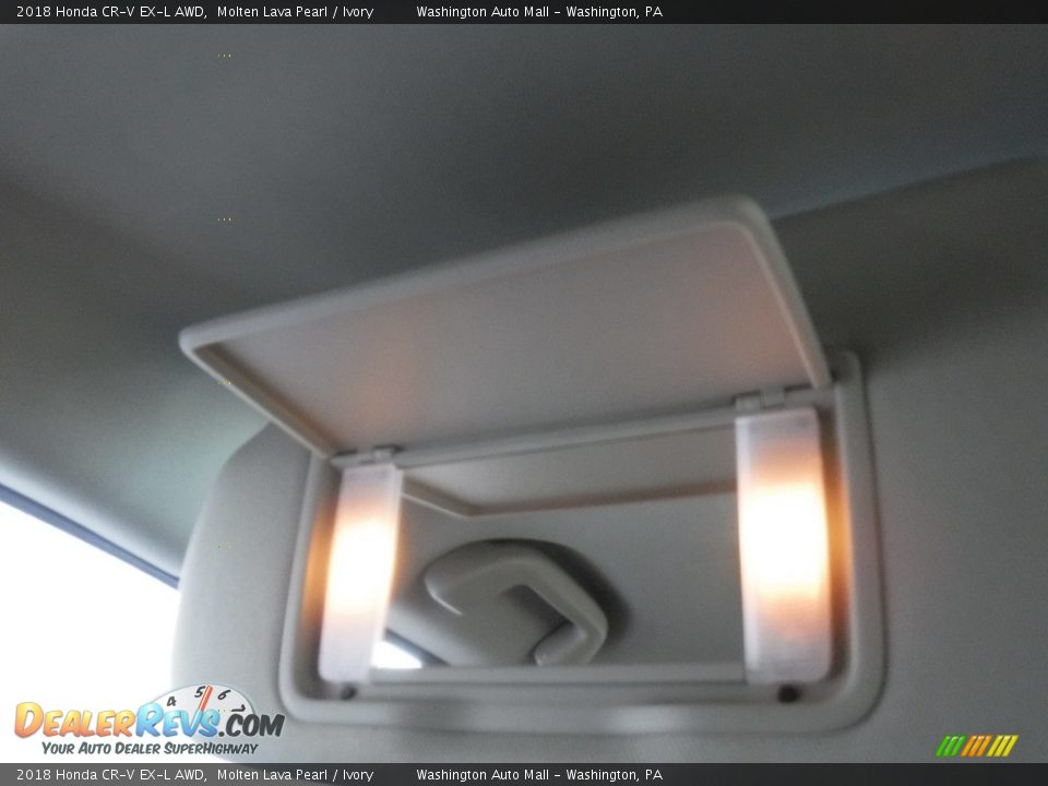 2018 Honda CR-V EX-L AWD Molten Lava Pearl / Ivory Photo #25