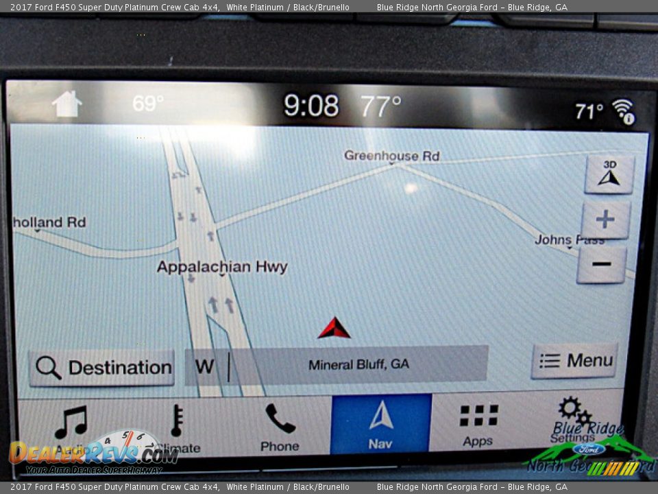 2017 Ford F450 Super Duty Platinum Crew Cab 4x4 White Platinum / Black/Brunello Photo #21