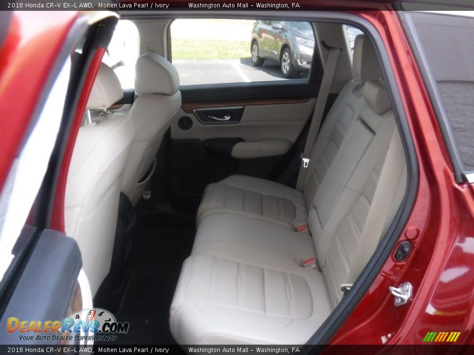 2018 Honda CR-V EX-L AWD Molten Lava Pearl / Ivory Photo #26