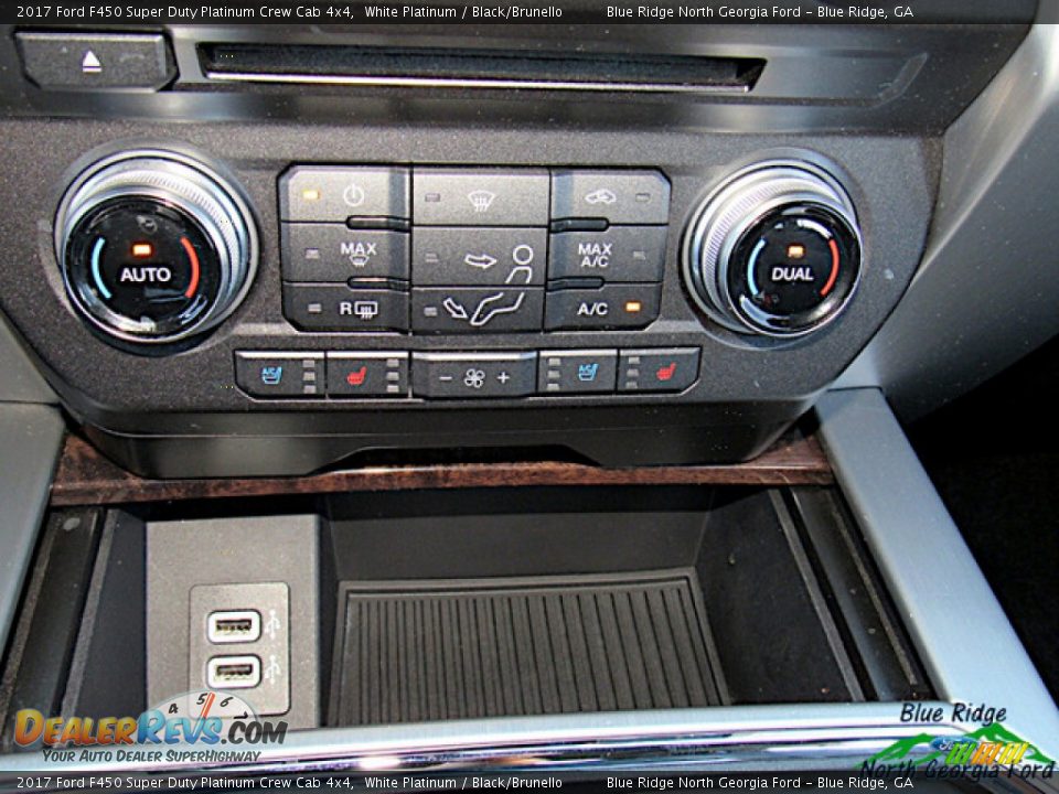 2017 Ford F450 Super Duty Platinum Crew Cab 4x4 White Platinum / Black/Brunello Photo #22