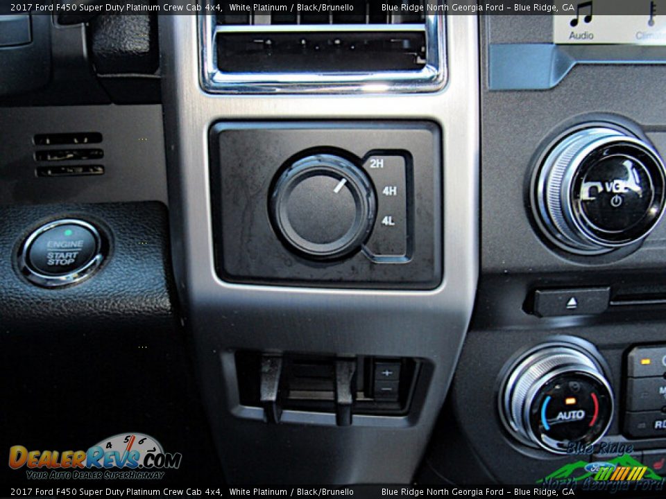 2017 Ford F450 Super Duty Platinum Crew Cab 4x4 White Platinum / Black/Brunello Photo #23