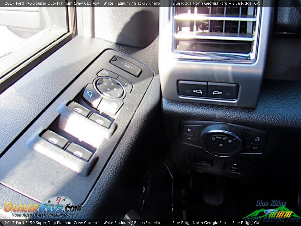 2017 Ford F450 Super Duty Platinum Crew Cab 4x4 White Platinum / Black/Brunello Photo #24
