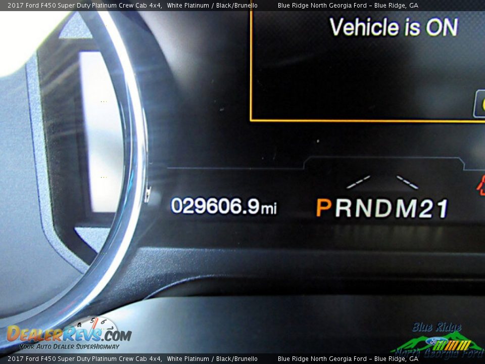 2017 Ford F450 Super Duty Platinum Crew Cab 4x4 White Platinum / Black/Brunello Photo #25