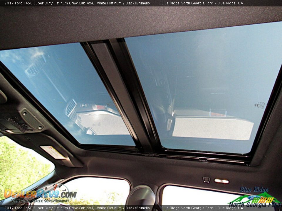 2017 Ford F450 Super Duty Platinum Crew Cab 4x4 White Platinum / Black/Brunello Photo #26