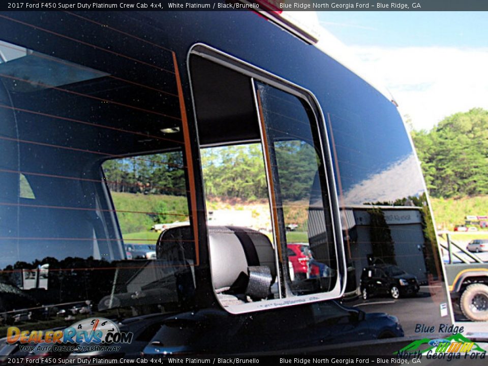 2017 Ford F450 Super Duty Platinum Crew Cab 4x4 White Platinum / Black/Brunello Photo #27
