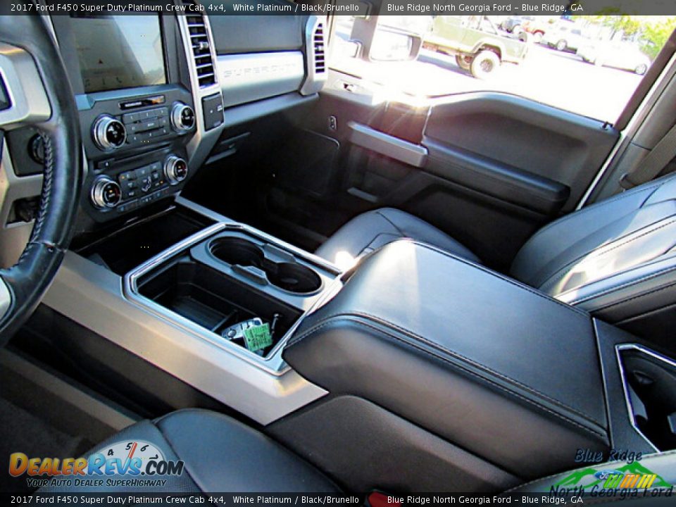 2017 Ford F450 Super Duty Platinum Crew Cab 4x4 White Platinum / Black/Brunello Photo #28