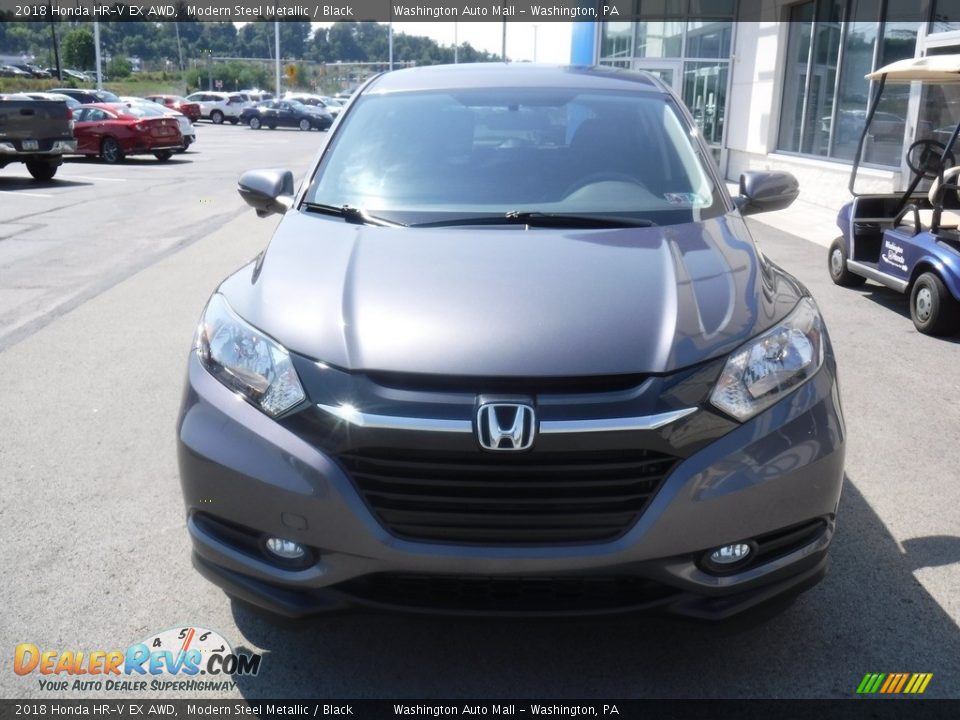 2018 Honda HR-V EX AWD Modern Steel Metallic / Black Photo #5
