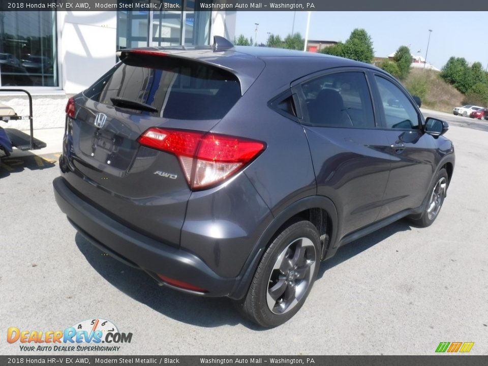 2018 Honda HR-V EX AWD Modern Steel Metallic / Black Photo #9