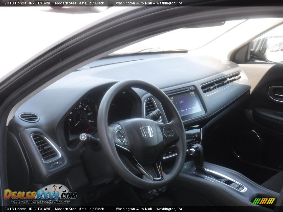 2018 Honda HR-V EX AWD Modern Steel Metallic / Black Photo #12