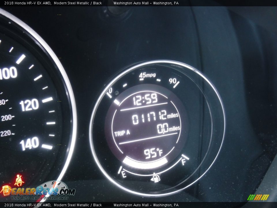 2018 Honda HR-V EX AWD Modern Steel Metallic / Black Photo #28