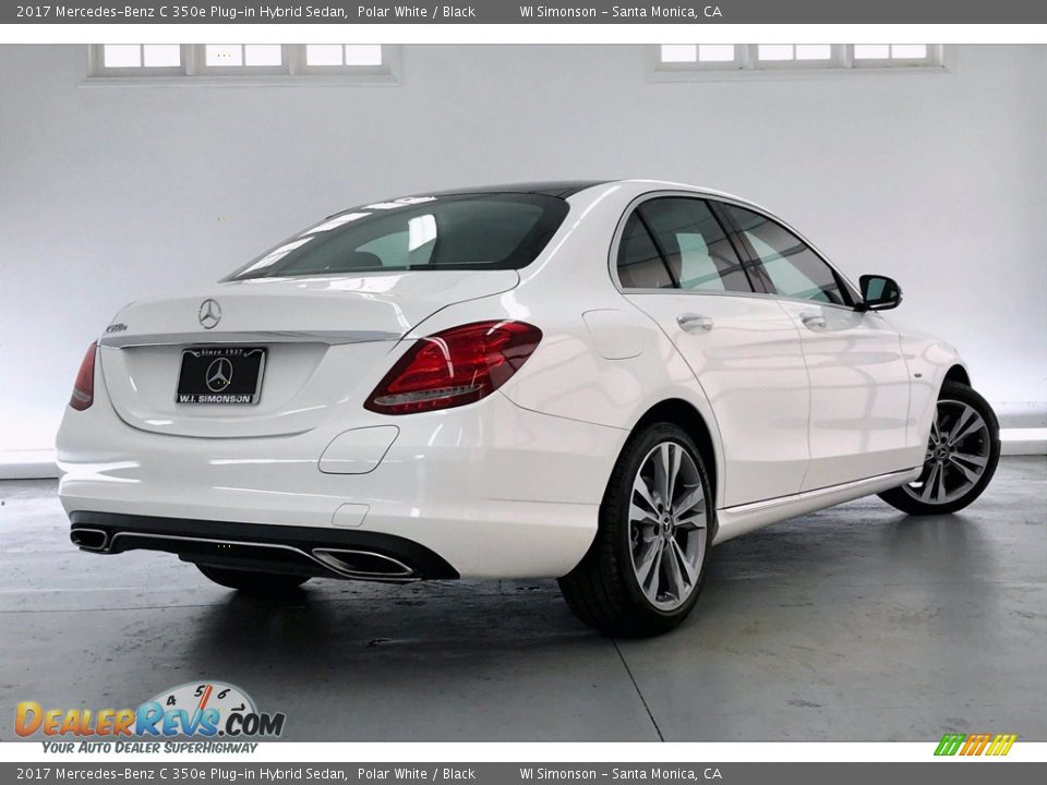 2017 Mercedes-Benz C 350e Plug-in Hybrid Sedan Polar White / Black Photo #16