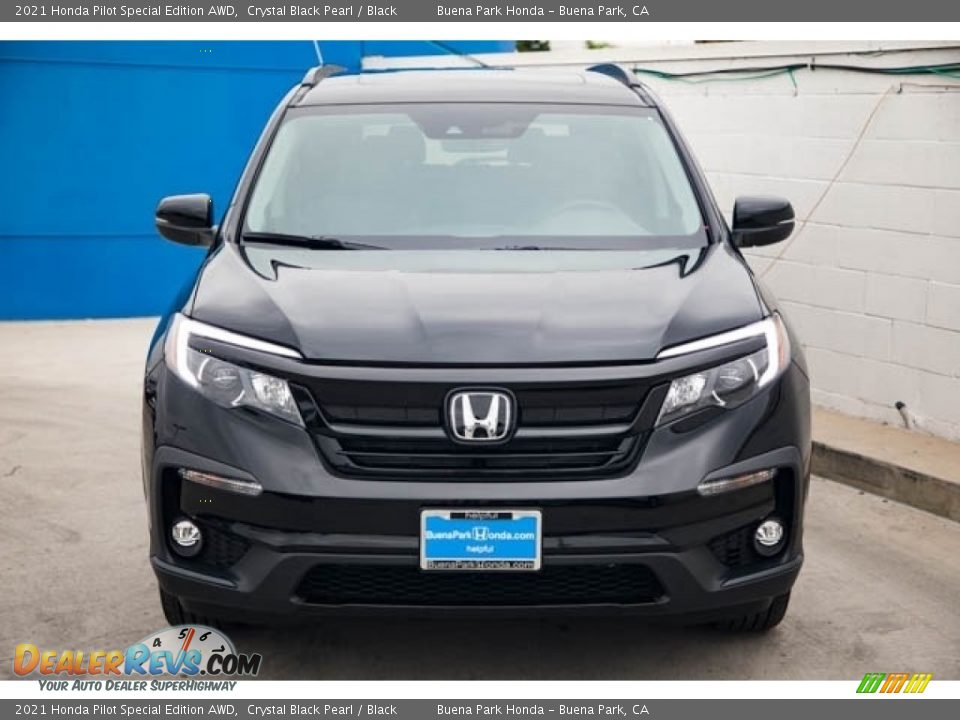 2021 Honda Pilot Special Edition AWD Crystal Black Pearl / Black Photo #3