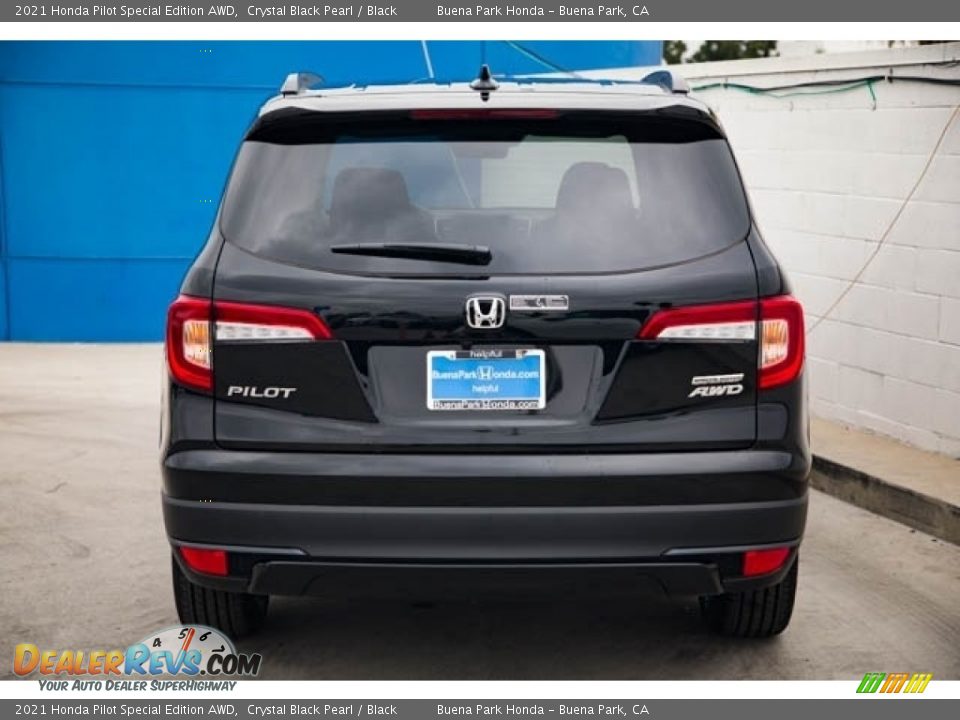 2021 Honda Pilot Special Edition AWD Crystal Black Pearl / Black Photo #5