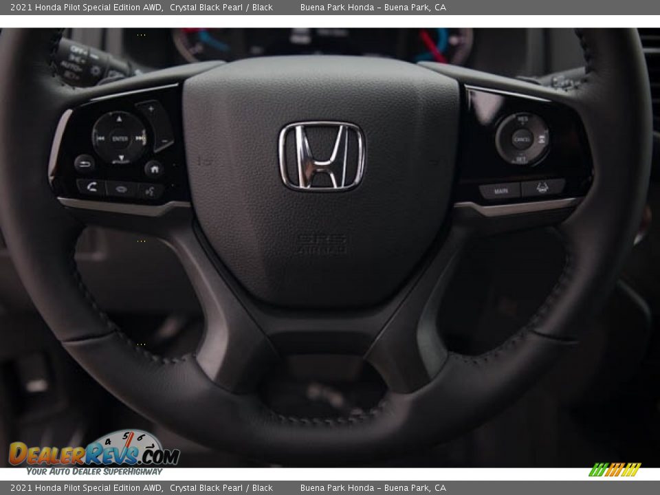 2021 Honda Pilot Special Edition AWD Crystal Black Pearl / Black Photo #19