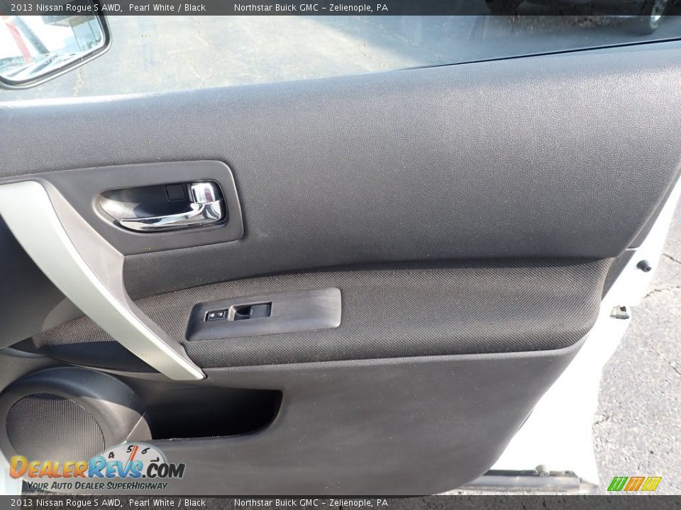 2013 Nissan Rogue S AWD Pearl White / Black Photo #7