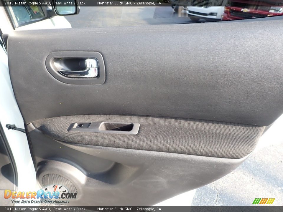 2013 Nissan Rogue S AWD Pearl White / Black Photo #8
