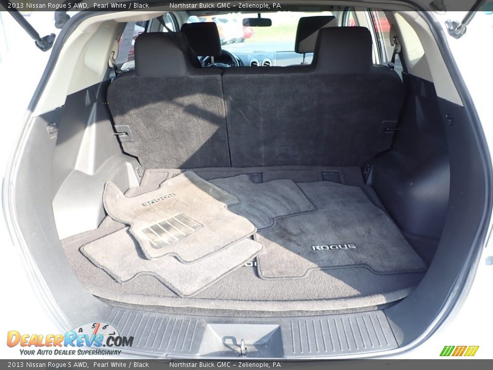 2013 Nissan Rogue S AWD Pearl White / Black Photo #11
