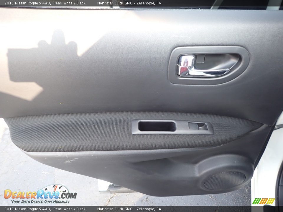 2013 Nissan Rogue S AWD Pearl White / Black Photo #19