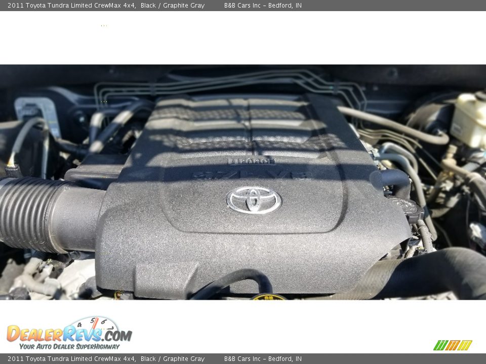 2011 Toyota Tundra Limited CrewMax 4x4 Black / Graphite Gray Photo #33