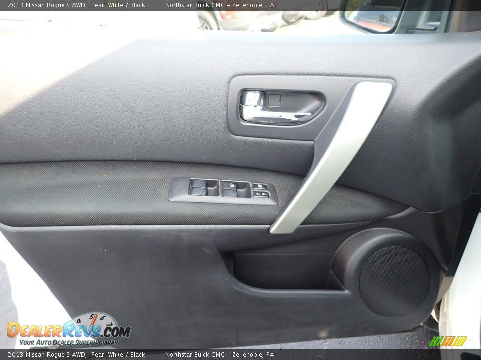 2013 Nissan Rogue S AWD Pearl White / Black Photo #20