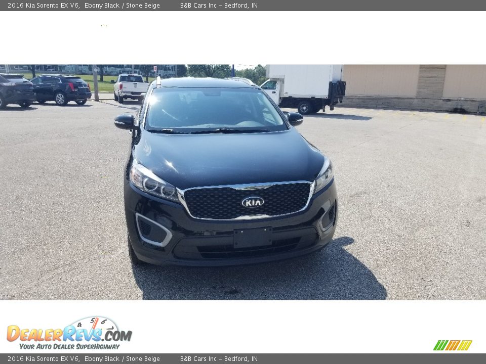 2016 Kia Sorento EX V6 Ebony Black / Stone Beige Photo #2