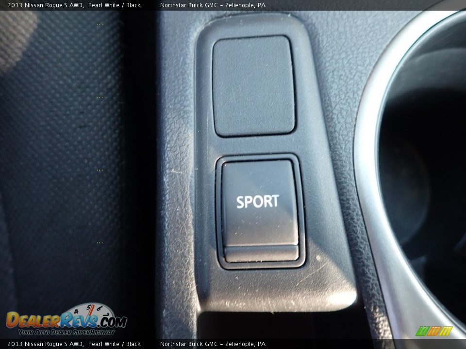 2013 Nissan Rogue S AWD Pearl White / Black Photo #26