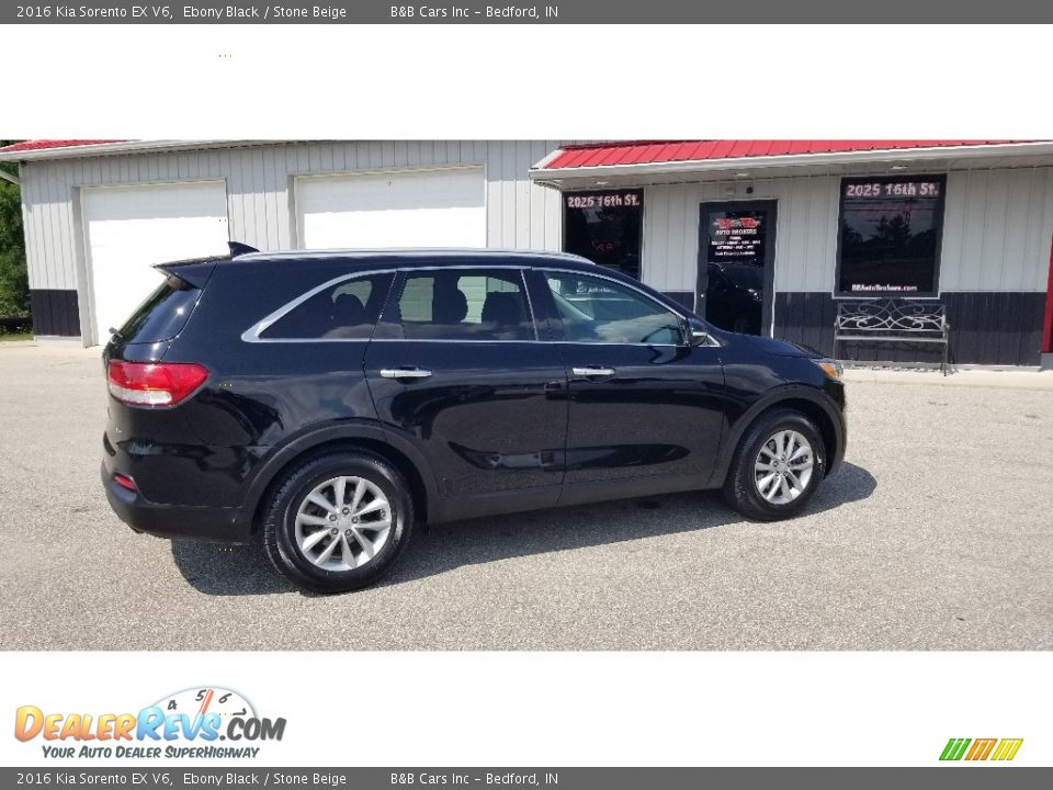 2016 Kia Sorento EX V6 Ebony Black / Stone Beige Photo #4