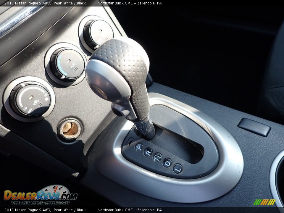 2013 Nissan Rogue S AWD Pearl White / Black Photo #27