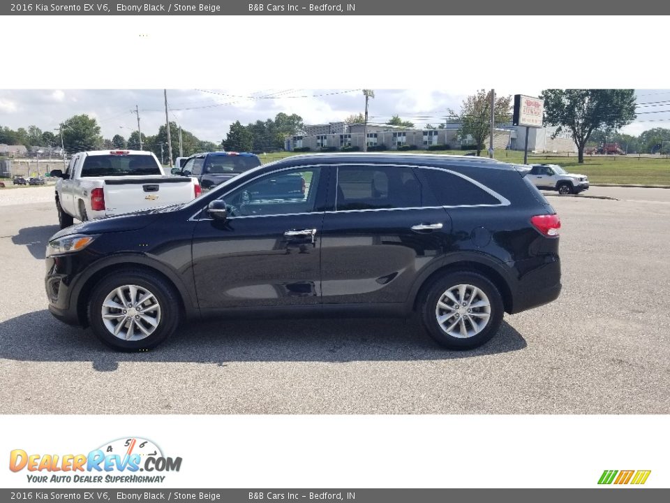 2016 Kia Sorento EX V6 Ebony Black / Stone Beige Photo #5