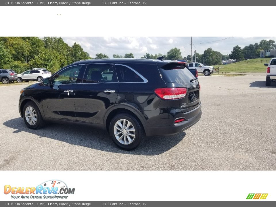 2016 Kia Sorento EX V6 Ebony Black / Stone Beige Photo #6