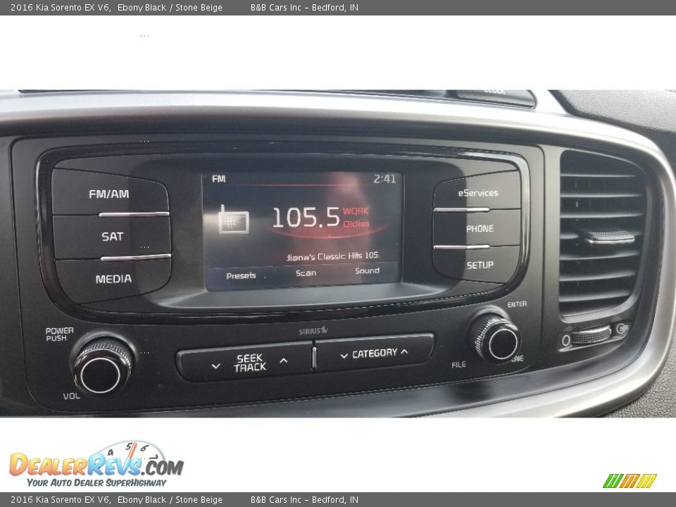 2016 Kia Sorento EX V6 Ebony Black / Stone Beige Photo #13