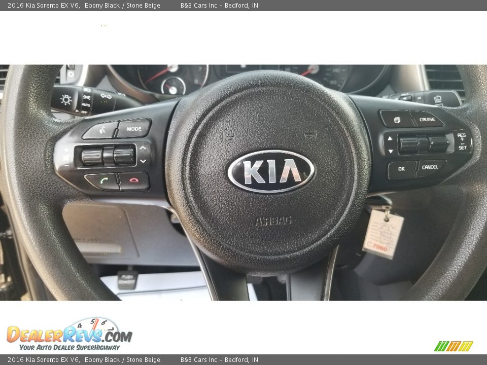 2016 Kia Sorento EX V6 Ebony Black / Stone Beige Photo #15