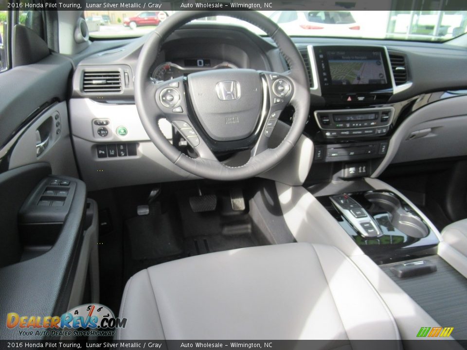2016 Honda Pilot Touring Lunar Silver Metallic / Gray Photo #14