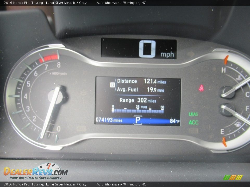 2016 Honda Pilot Touring Lunar Silver Metallic / Gray Photo #15