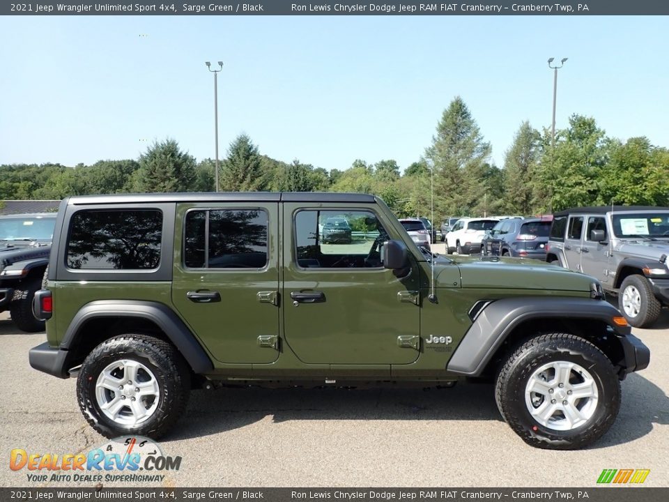 Sarge Green 2021 Jeep Wrangler Unlimited Sport 4x4 Photo #4