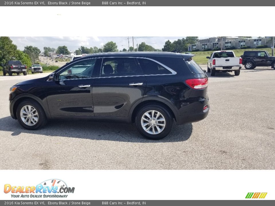 2016 Kia Sorento EX V6 Ebony Black / Stone Beige Photo #25